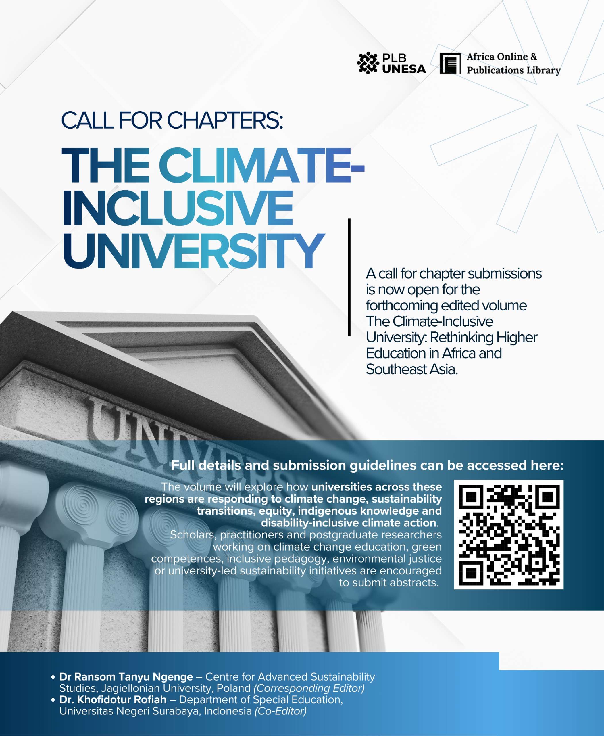 Call for Chapters: The Climate‑Inclusive University